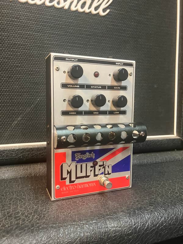 Electro-Harmonix English Muff'N Tube Distortion / Preamp 2005 - 2021 - Silver / Red / Blue image 1
