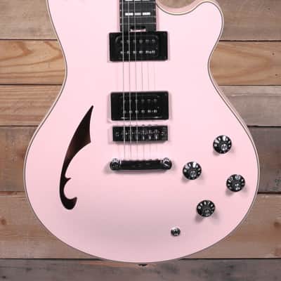 EVH Limited Edition SA-126 Special Semi-Hollow Guitar Satin Shell Pink w/ Case image 1