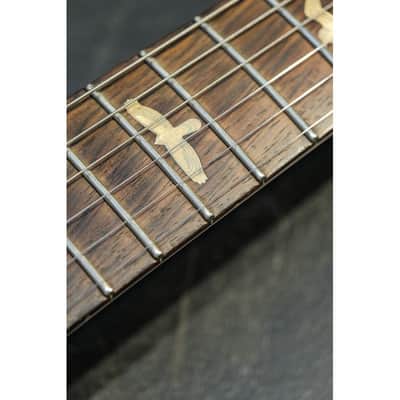 2001 PRS Private Stock Hollow Body II TI reverse LH lefthanded yellow tiger image 13
