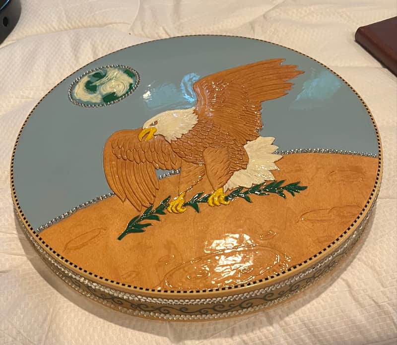 Gibson Resonator Prototype 1975 - Hand carved and hand painted image 1