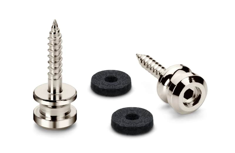 Schaller S-Locks Strap Lock Buttons - Nickel image 1