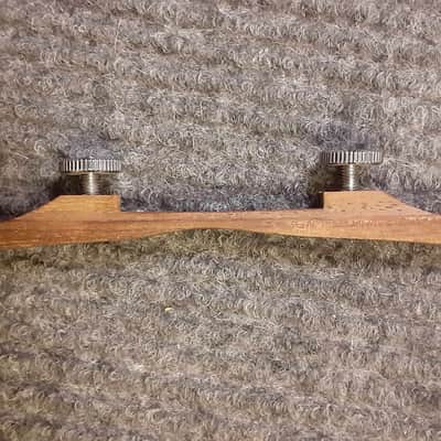 Unbranded NOS Mandolin Bridge Base w/ Thumbscrews image 1