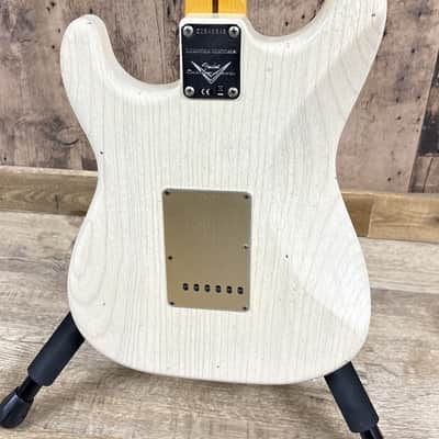Fender Custom Shop Limited Edition '55 Dual-Mag Stratocaster 2019 Ash Body Trans White Relic image 9