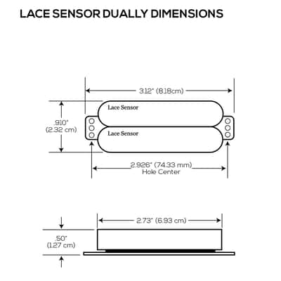 Lace Hot Gold Dually 12k Neck Humbucker Pickup, Cream, 22051-03 image 3