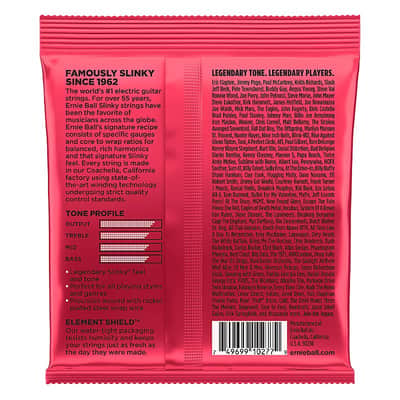 Ernie Ball Burly Slinky 2226 Nickel Wound Electric Guitar Strings 11-52 image 2