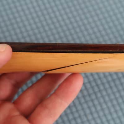 Vintage Bass Guitar Project Cracked Neck Charvette by Charvelle Jackson P Bass Purple Low Serial Number #137 Lots of High Quality Parts Nut Tuners Bridge Pick Ups Loaded Working Body Frets Electronics Neck Plate Hair Heavy Metal image 17