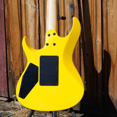 ESP Custom Shop Maverick FM Neon Yellow 27-Fret (2026 NAMM Booth Guitar) image 7