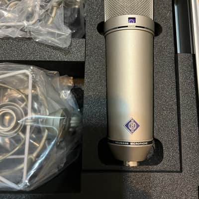 Neumann U 87 Ai Large Diaphragm Multipattern Condenser Microphone Stereo Pair - Nickel image 2