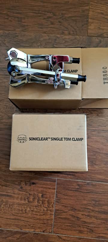 (2) Mapex SONIClear Tom Holders TH800 - Chrome image 1