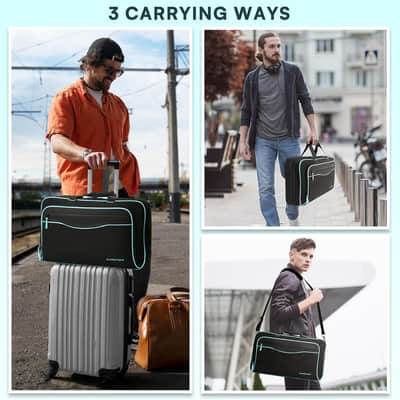 DJ Bag for DDJ-FLX4/DDJ 200/DDJ 400/DDJ REV1, Padded DJ Controller Crossbody Bag with 4 Pockets for 17.3 Inch Laptop, Cables, DJ Mixer Case with Adjustable Shoulder Strap for DJ Equipment image 6