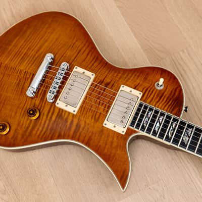 2002 Fernandes American Custom Ravelle Custom, Hand-Made w/ AAAAA Flame Maple Top, Case & Tags image 8