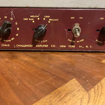 Challenger Amplifier co. CH618 1940’s Guitar Amplifier Head - Red / grey image 8