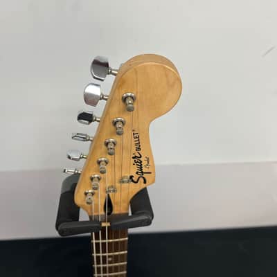 Used Squier FSR Bullet Strat Stratocaster Electric Guitar HH Black 2010 image 2