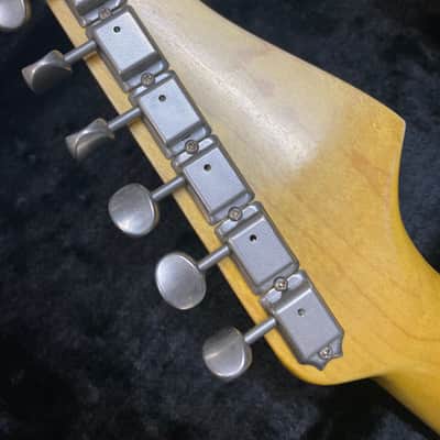 Left Handed Lefty Stratocaster Buzzcaster StratBuzz 2024 - Aged Cream Musikraft MJT image 11