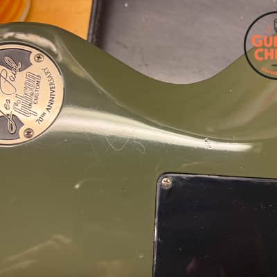 2022 Gibson Custom Shop Les Paul Custom Axcess Floyd Rose Olive Drab w/ OHSC + COA image 24