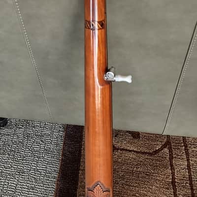 SS Stewart Orchestra Model Carved Scroll 5St Banjo 1890 image 7