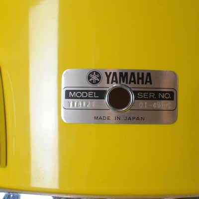 1980s Yamaha Tour Custom 8000 "Mellow Yellow" Drum Set image 10