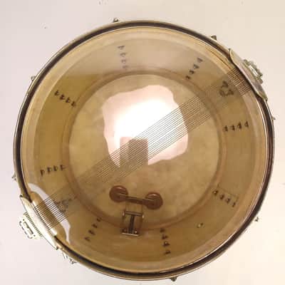 Slingerland #194 8x14"Super Gene Krupa Radio King Snare Drum Blue Silver Duco40s image 9