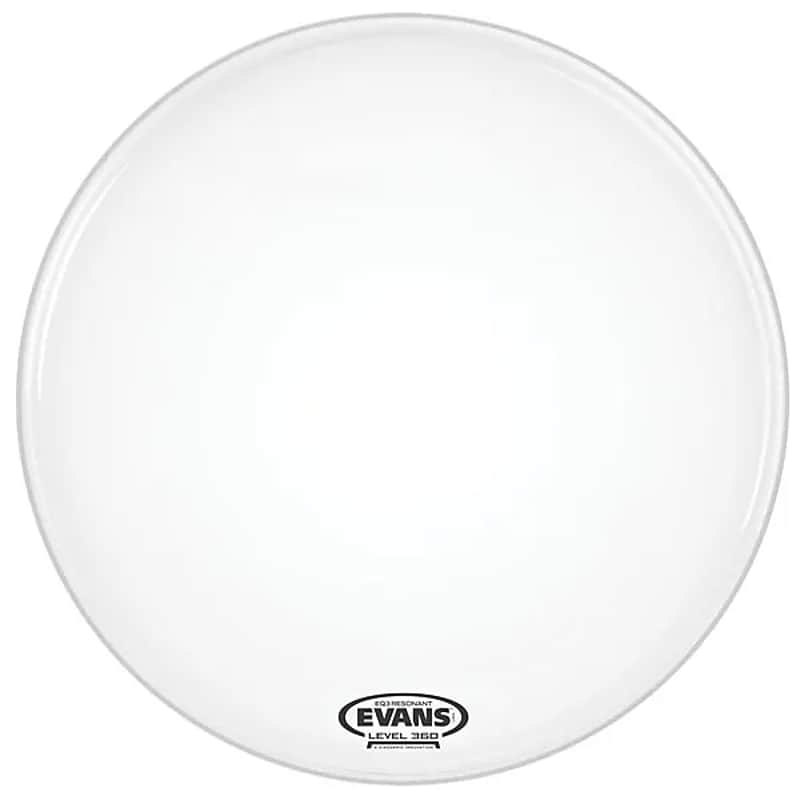 Evans TT16RSW-NP EQ3 Resonant Smooth White Tom Hoop Drum Head with No Port - 16" image 1