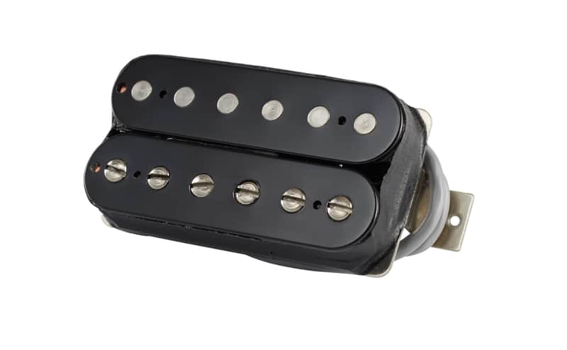 Gibson 498T Hot Alnico Pickup, Treble, Double Black image 1