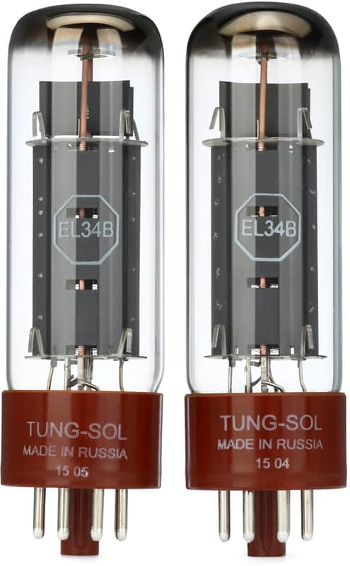Tung-Sol EL34B Power Tubes - Matched Duet (5-pack) Bundle image 1