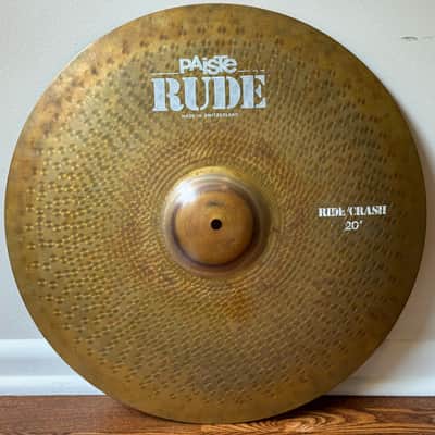 Paiste 20" RUDE Ride/Crash Cymbal 1985 - Vintage Time Capsule - VIDEO image 1