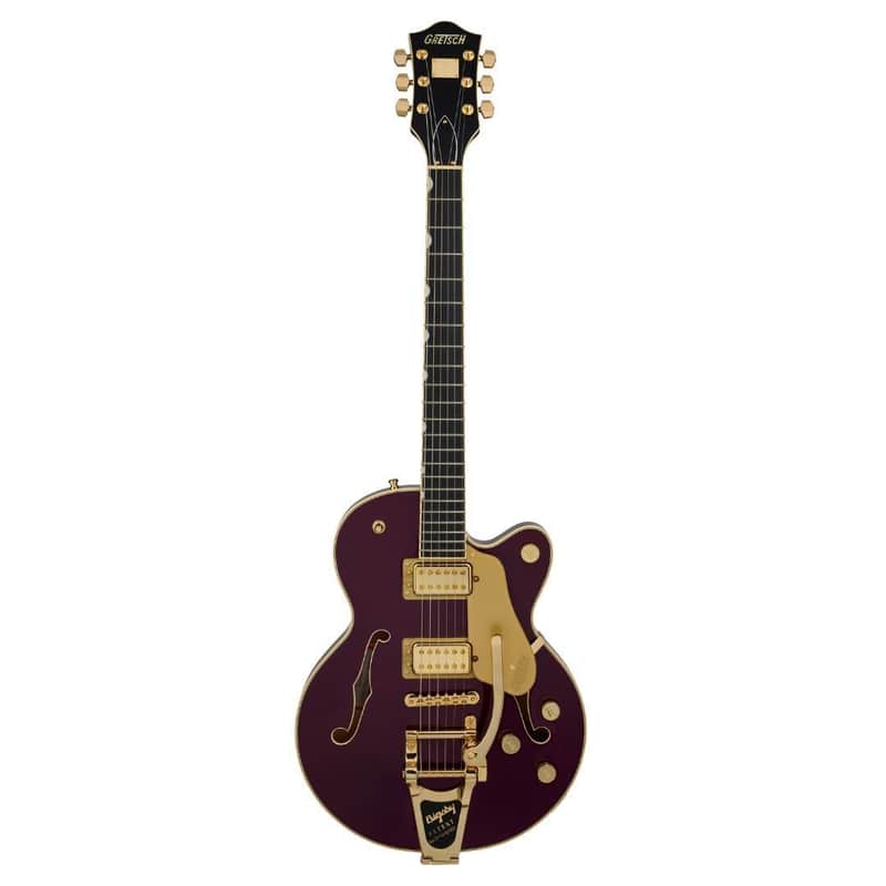 Gretsch Broadkaster Jr. LX Center Block 6-String Right-Handed Electric Guitar with Laminated Maple Body, Maple Neck, and Ebony Fingerboard (Blackberry) image 1