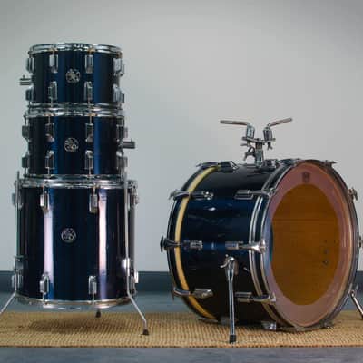 Hoshino (Pre Tama, MIJ) '5075' Super Deluxe Model Drum Kit in Fine Black image 1