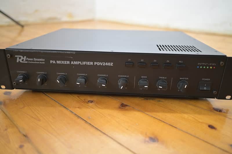 Power Dynamics PDV240Z 240W 4-Zone Commercial PA Mixer Amplifier image 1