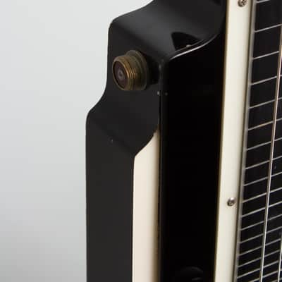 National Electric Hawaiian Lap Steel Electric Guitar (1938), ser. #B1295, original tan hard shell case. image 15