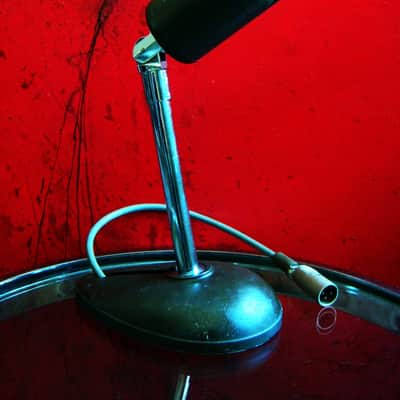 Vintage 1950's Altec 633A dynamic microphone "Salt Shaker" w period stand & cable High Z PROP image 4