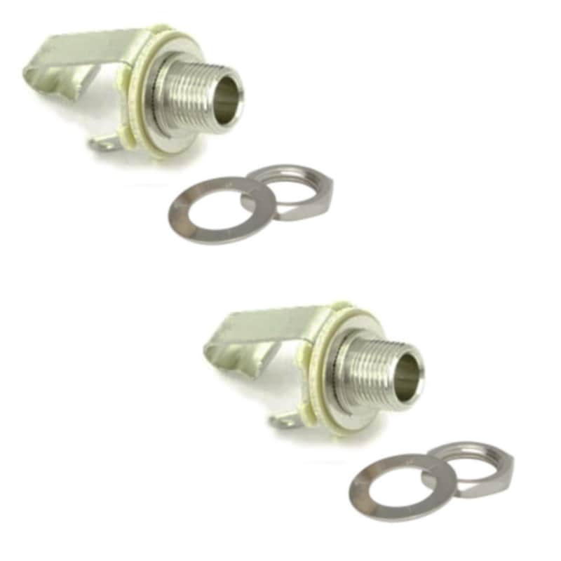 Original Fender 1/4" Mono Output Jacks for Standard Series Guitars & Basses (2) image 1