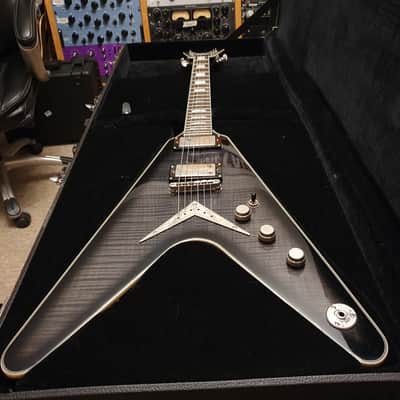 RARE Dean 30th Anniversary 1 of 100 Limited Edition Flying V XXX Trans Black Flame Top image 4