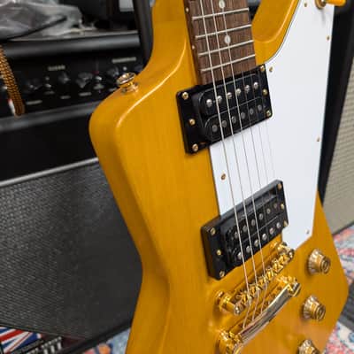 Epiphone '58 Korina Explorer 2023 - Aged Natural (White Pickguard) image 7