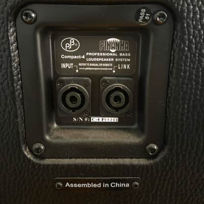 Phil Jones Compact 4 4x5 Bass Cabinet 2010s - Black image 4