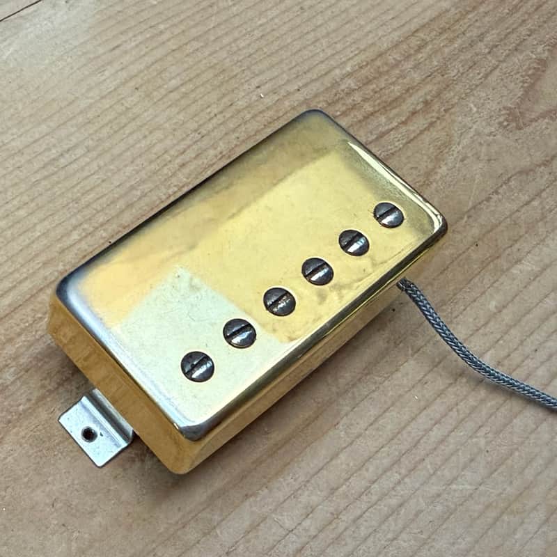 Vintage Gibson #1 Alnico V Humbucker Pickup - Gold image 1