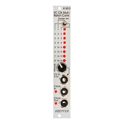 Doepfer A-160-5 Clock Multiplier/Ratcheting Controller Eurorack Module image 1