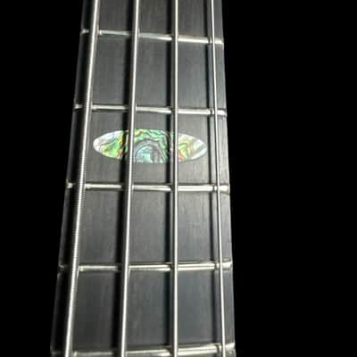 Alembic Stanley Clarke "Brown Bass", Flame Walnut with Ebony, BLUE LEDS *IN STOCK*** image 18