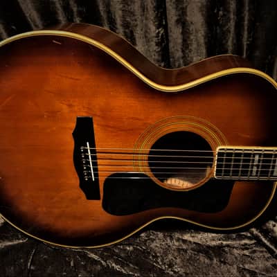 Guild F30 Rosewood Sunburst with F50 appointments Ultra Rare Bear Claw top Vintage Westerly Acoustic image 2