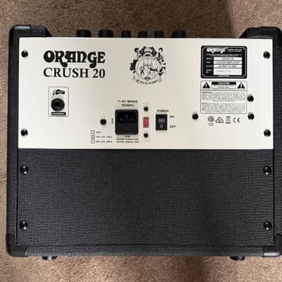 Orange Crush 20 2-Channel 20-Watt 1x8" Guitar Combo Black image 3