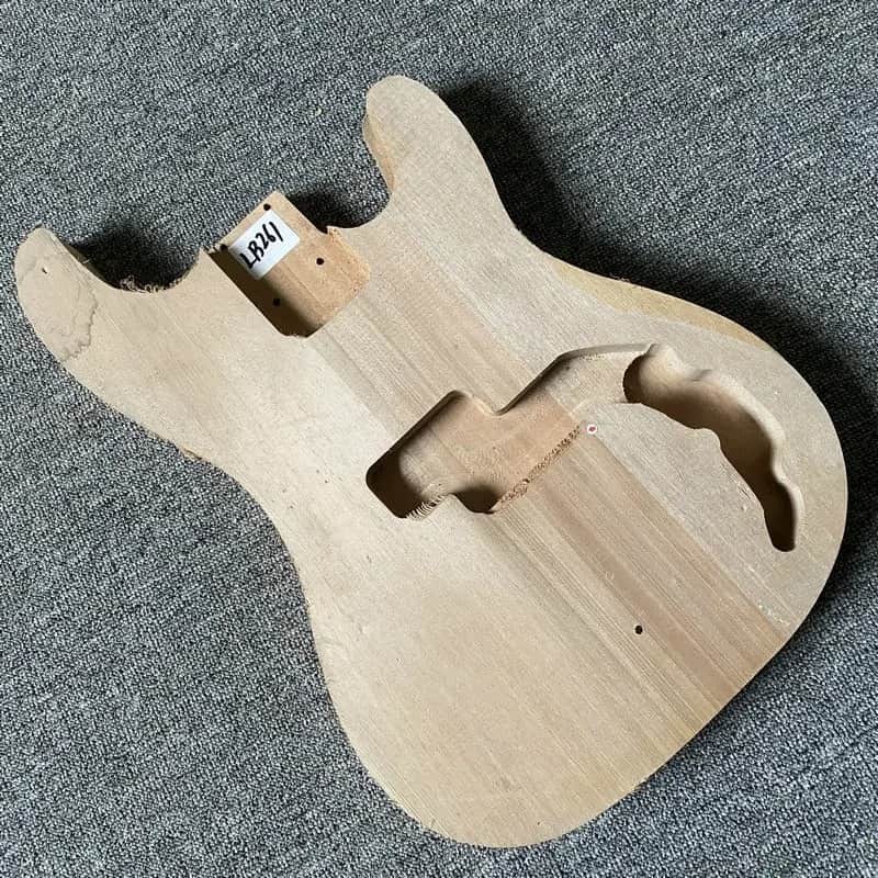 Solid Basswood 4 String Precision P Bass Style Body image 1