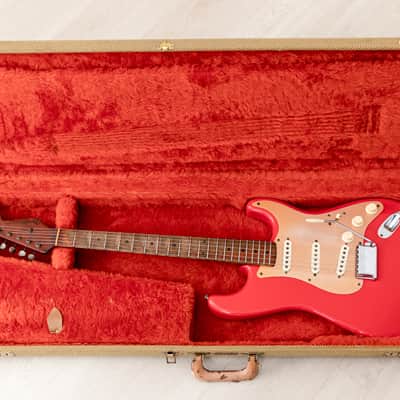 1959 Fender Stratocaster Vintage Guitar Pre-CBS, Matador Red Lacquer (Riggio) w/ Tweed Case image 24