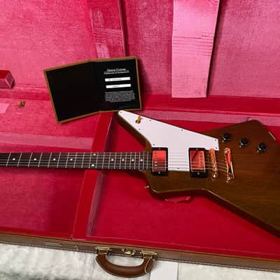 NEW! Gibson Custom 1958 Mahogany Explorer Reissue Electric Guitar - Antique Natural, VOS - Authorized Dealer - Only 7.4lbs - G07316 image 12