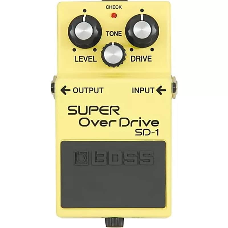 Boss SD-1 Super OverDrive (Silver Label) 1997 - Present - Yellow image 1