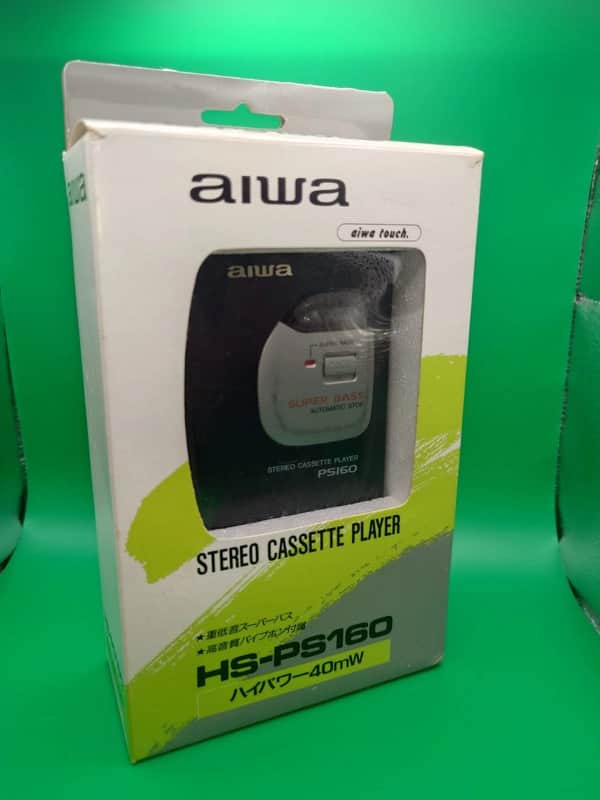 High Output AIWA HS-PS160 Stereo Cassette Player Super Bass Working Tested image 1
