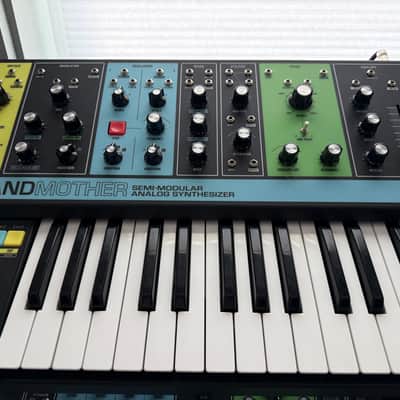 Moog Grandmother 32-Key Semi-Modular Analog Synthesizer 2018 - Present - Black / Multi-Colored Panel