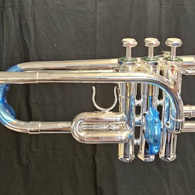 Schilke E3L Eb/D Trumpet - Silver w/ case image 6