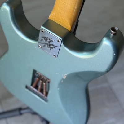 Mario Martin Model S Strat Guitar (Brazilian Rosewood Fretboard) 2023 - Firemist Silver Relic image 15