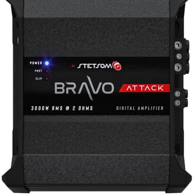 Stetsom BRAVO ATTACK 3000 Watts RMS 2-Ohms Mono Full-Range Digital Car Audio Amplifier image 3