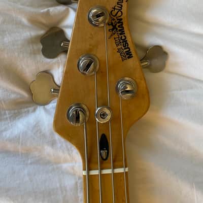 1988 Erine Ball Music Man Stingray Bass 1988 - Translucent Red - 4-Bolt, 2-Band EQ (with Extras!) image 3